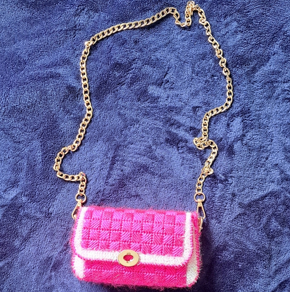 Handmade Plastic Canvas Fancy Bag